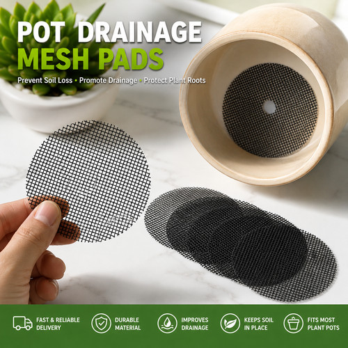50pcs bonsai pot drainage mesh - 50pcs,