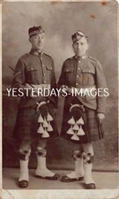 Two Military Soldier's Argyll & Sutherland Highlanders Postcard (9)