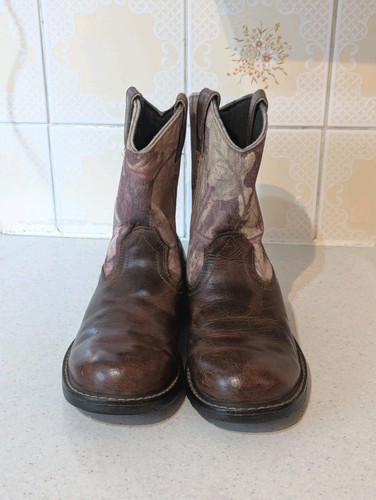 Ariat leather cowboy boots - cowboy, uk