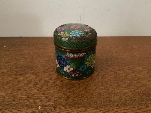 Vintage chinese cloisonné pot - chinese,