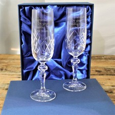 Personalised Pair of Crystal