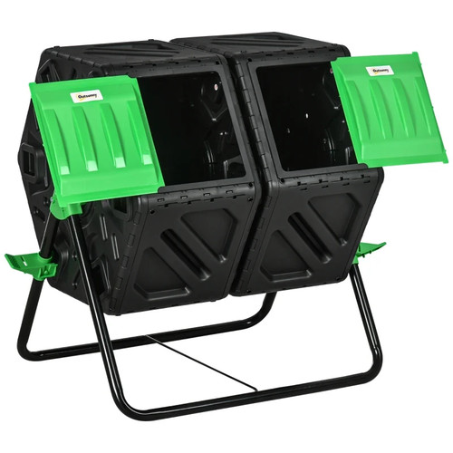 Garden compost tumbler dual - compost,
