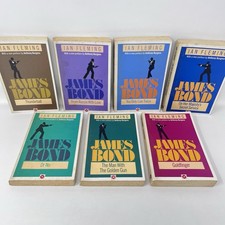 James Bond Ian Fleming Coronet Paperback Books 007 Vintage 7 Book Bundle