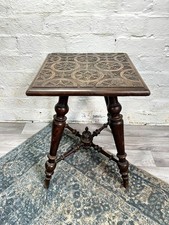 A Late 19th/Early 20th Century Antique French Carved Mahogany Side Table/ Stool