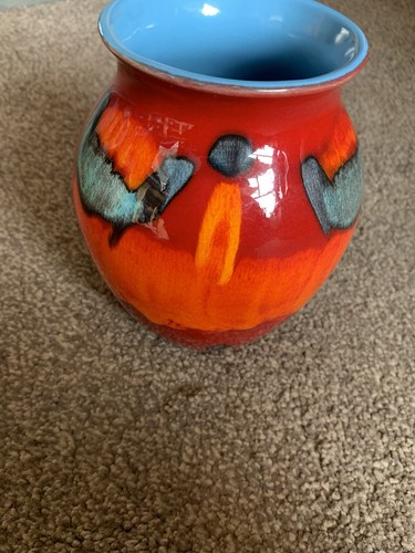Poole pottery 1980s volcano - pottery,