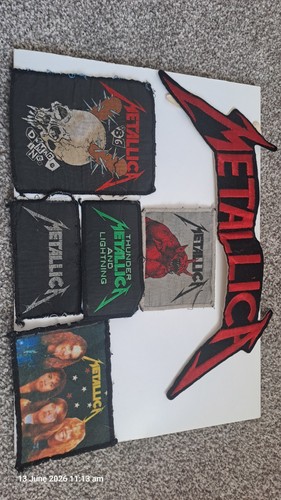 Heavy metal band patches