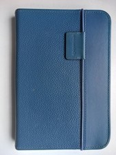 Amazon Blue Leather Lighted Cover case for Kindle keyboard model D00901 3rd Gen