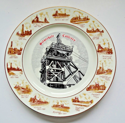 Silverdale colliery plate - silverdale,