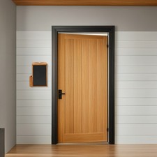  Wall Mounted Post Box: Rustic Wooden Letter Holder with Locking Slot -