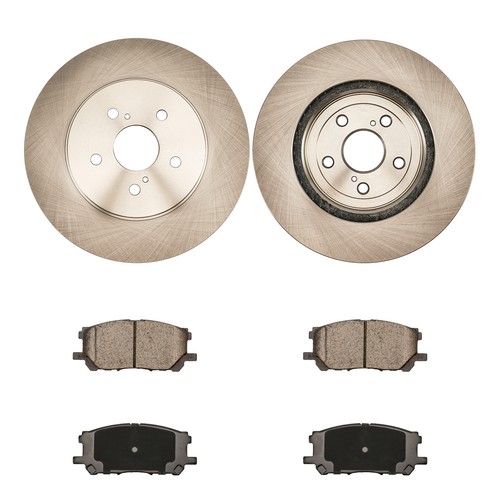 Front brake rotors - front, pads