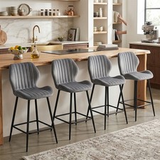 Linen Kitchen Bar stool Set of