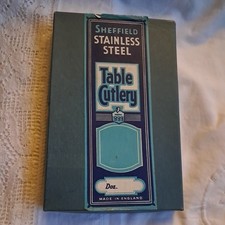 Sheffield Stainless Steel Butter Knives 6-Pack vintage unused