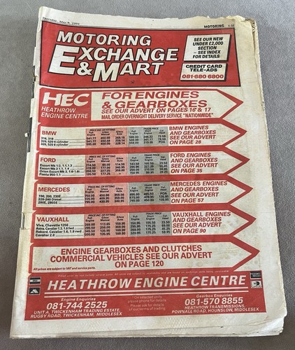 Motoring exchange mart - exchange, &