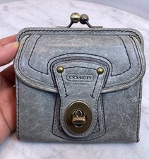 Coach 65th Anniversary Edition Legacy Gigi Green Leather Kisslock Wallet Rare