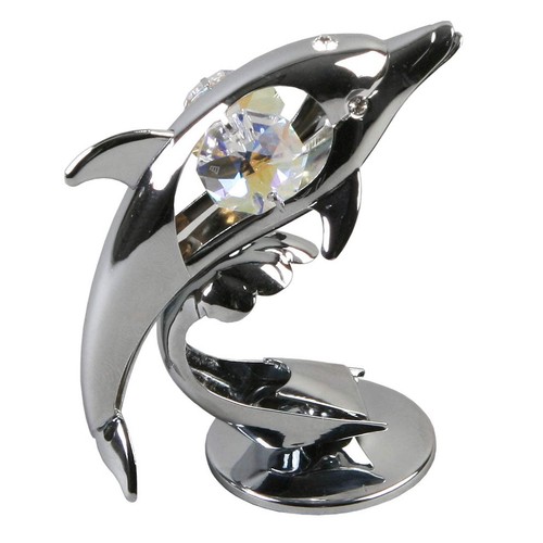 Dolphin crystal ornament - dolphin,