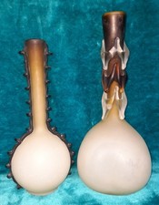 Vintage/Retro Unusual Hand-blown Vases X 2  Art Deco Design......
