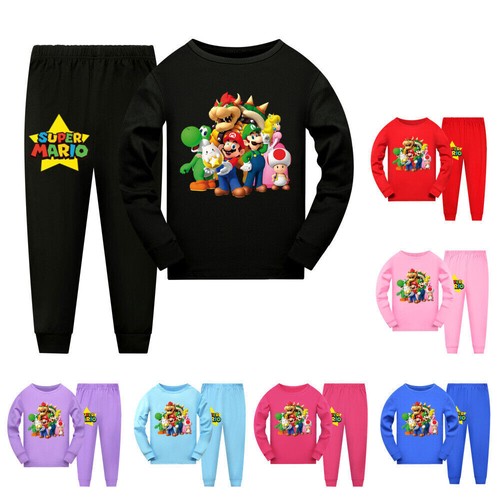 2022 kids super mario pyjamas - super,