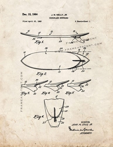 Hydroplane surfboard patent - hydroplane,