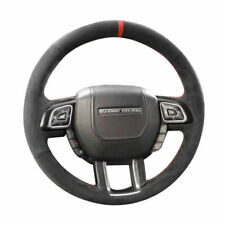 Black Suede Leather Steering