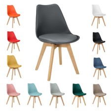 Dining chair tulip wooden legs - dining,