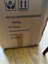 Foldable 13 Panels Baby Playpen. Foldable white and grey colour. Brand new