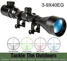3-9x40 EG illuminated Reticle Rifle Telescopic Scope Sight Weaver Or Dovetail UK