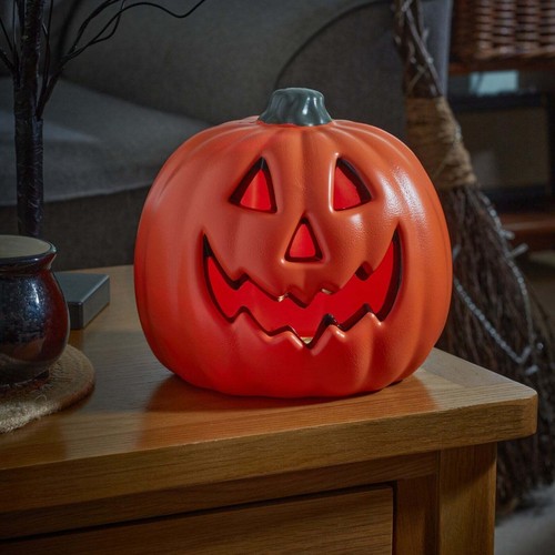 Glowing jack lantern 20cm - jack-o'-lantern,