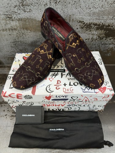 Dolce gabbana velvet loafers - &,