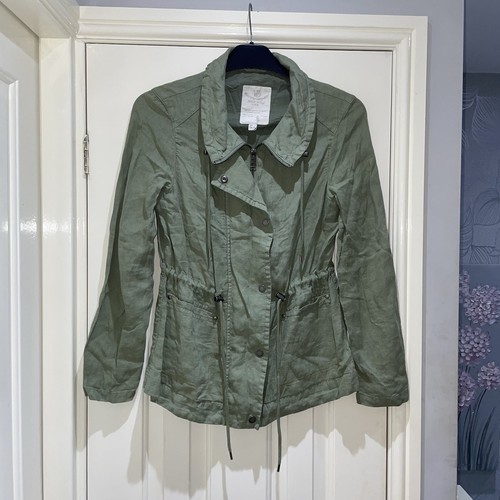 White stuff khaki green linen - white,
