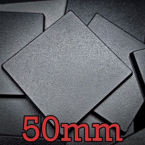 50mm square abs plastic - 50mm, bases
