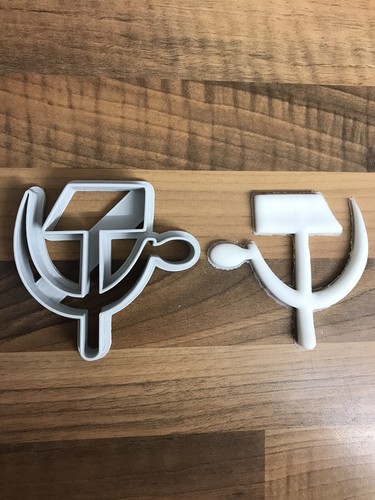 Hammer and sickle fondant - and, sickle,