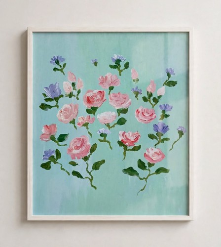 Original floral oil painting - original,