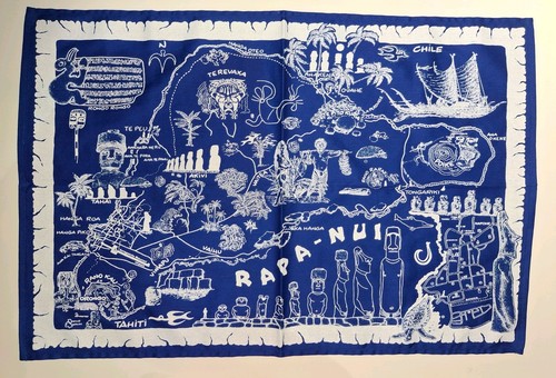 Rapa nui map blue white - map,