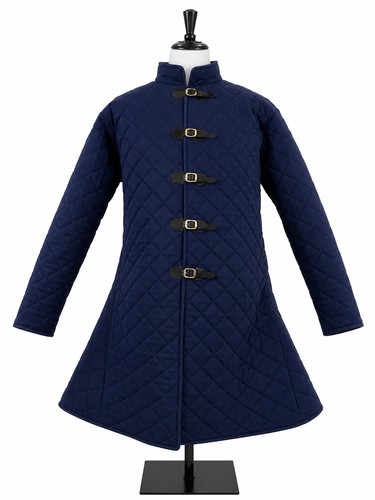 Medieval arming gambeson blue - medieval,