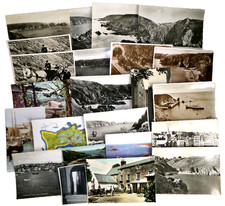 Mixed Lot of Vintage Postcards Guernsey Peter Port Herm etc. Some Posted