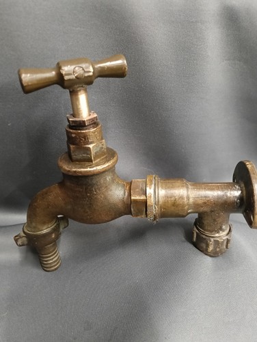 Brass garden tap reclaimed - garden, &