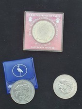 3 Royal Wedding  1981 Crowns. 1 In  Wallet With Stork On.