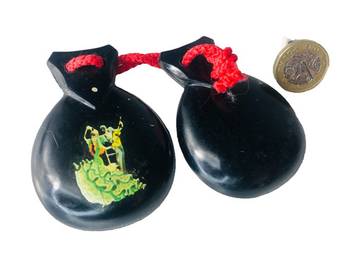 Music instrument castanets - music,