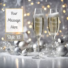 Personalised Champagne Glass