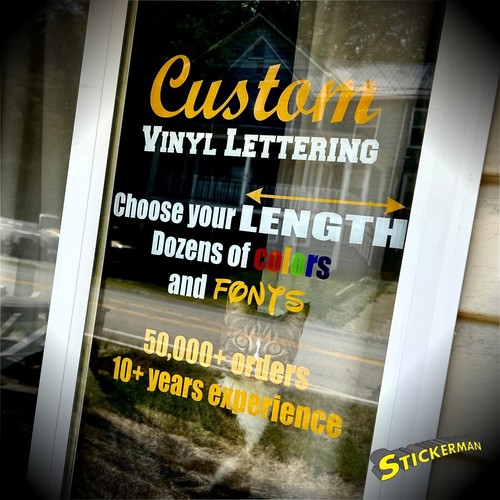 Custom text vinyl - text,