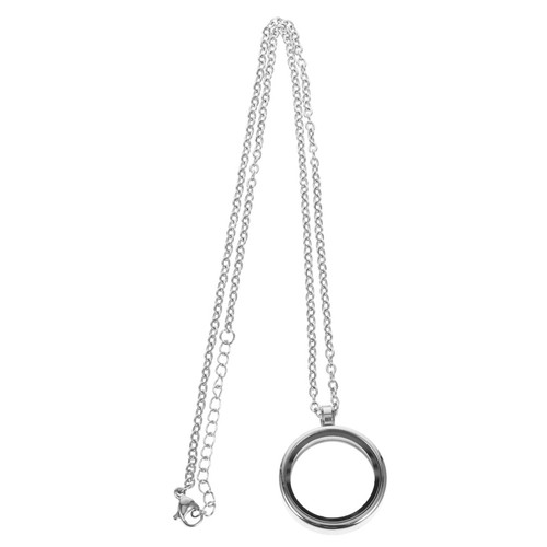 Memory locket necklace clear - memory,
