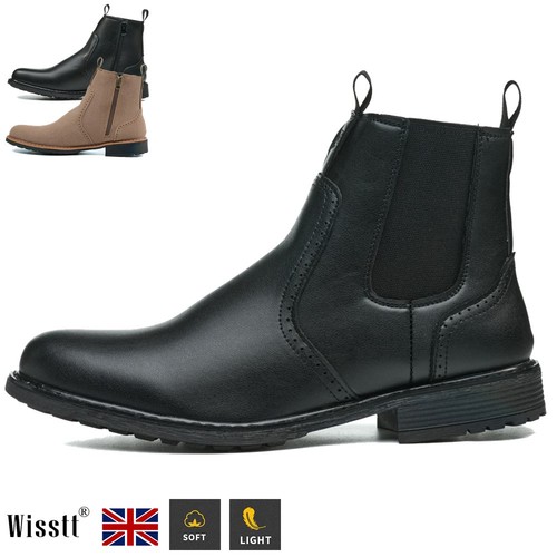 Mens chelsea style leather - mens,