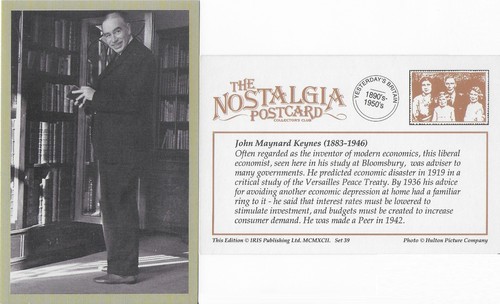 Postcard john maynard keynes - john,