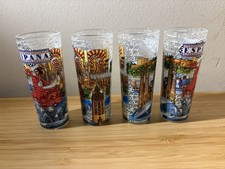4 Spanish Tall Shot Glasses