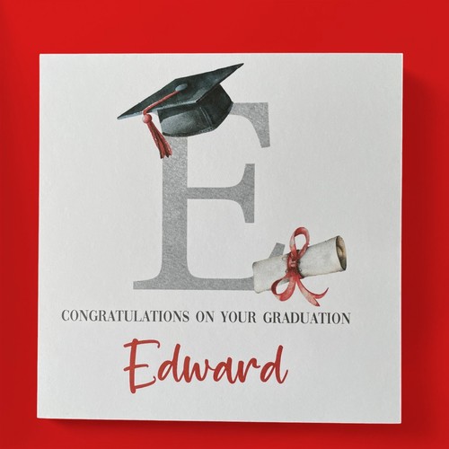 Personalised graduation card - personalised,