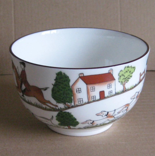 Coalport hunting scene - hunting,