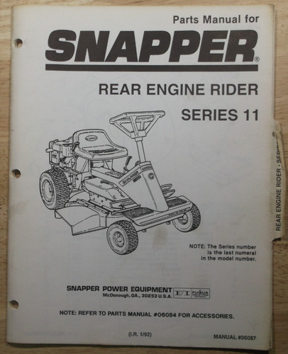 Snapper series rear - series,