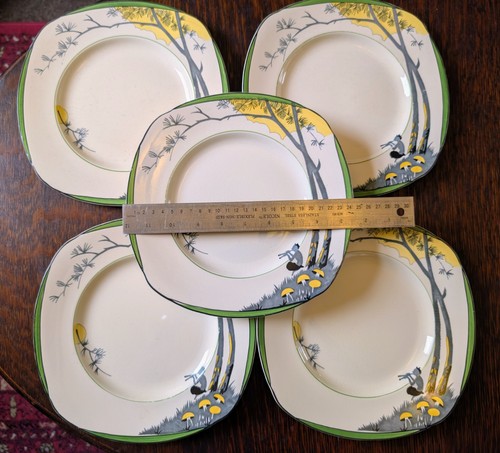 Five vintage burleigh - vintage, pan