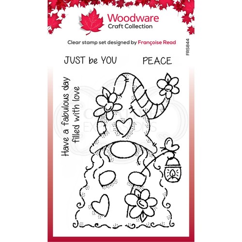 Woodware clear stamps flower - clear,