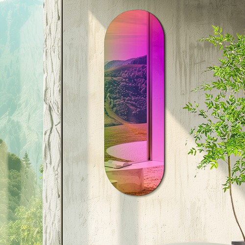 Oval full length mirror - full,